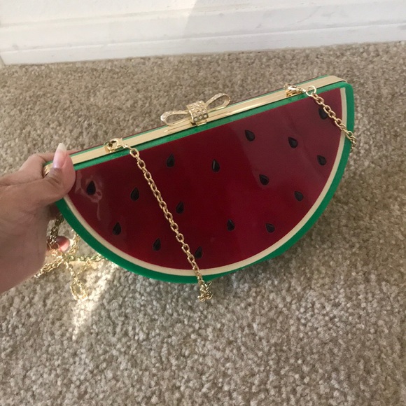 Acrylic Watermelon Clutch Crossbody Bag - Picture 2 of 8